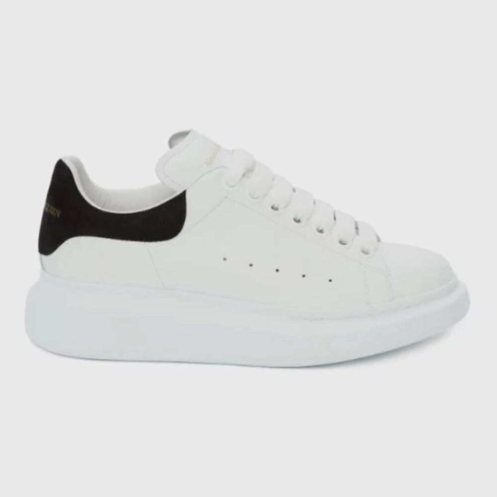 Alexander McQueen Women's Oversized Sneaker in White/Black